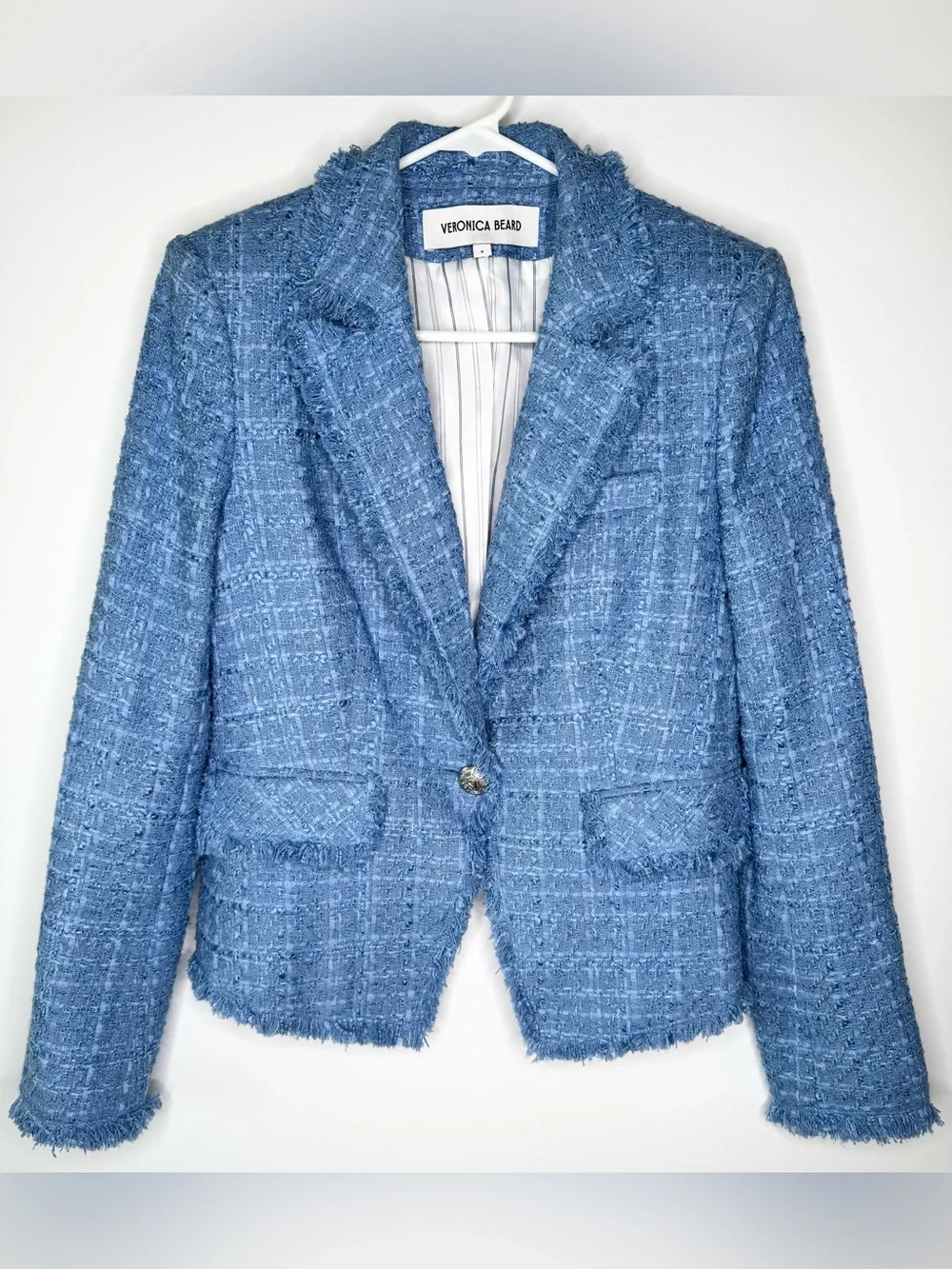 Veronica Beard Hosanna Tweed Dickey Jacket